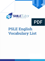 English Vocabularly List