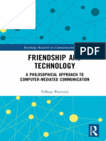 (Routledge Research in Communication Studies) Tiffany A. Petricini - Friendship and Technology - A Philosophical Approach To Computer Mediated Communication-Routledge (2022)