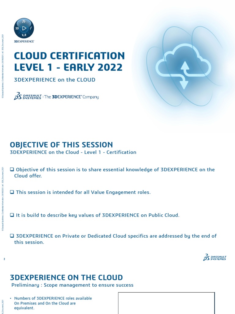 Cloud Certification Level 1 | PDF