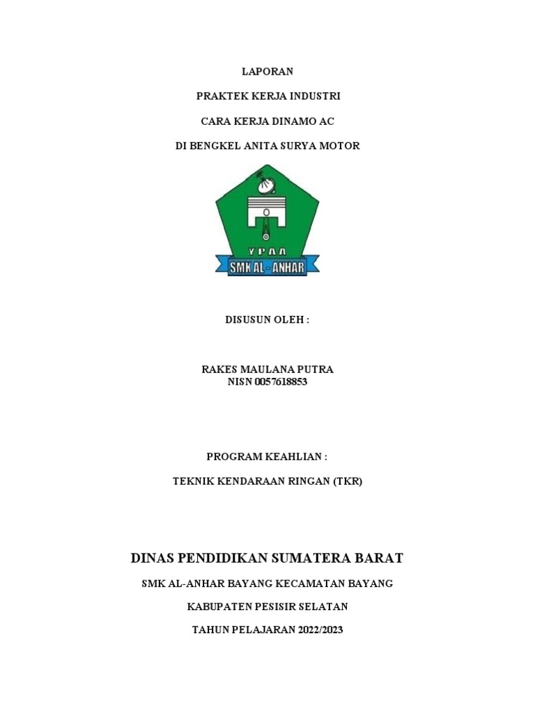 Laporan SMK Al Anhar Radiator Rakes | PDF