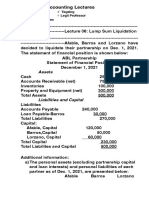 Lecture 06 Lump Sum Liquidation