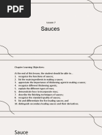 Lesson 7 Sauces