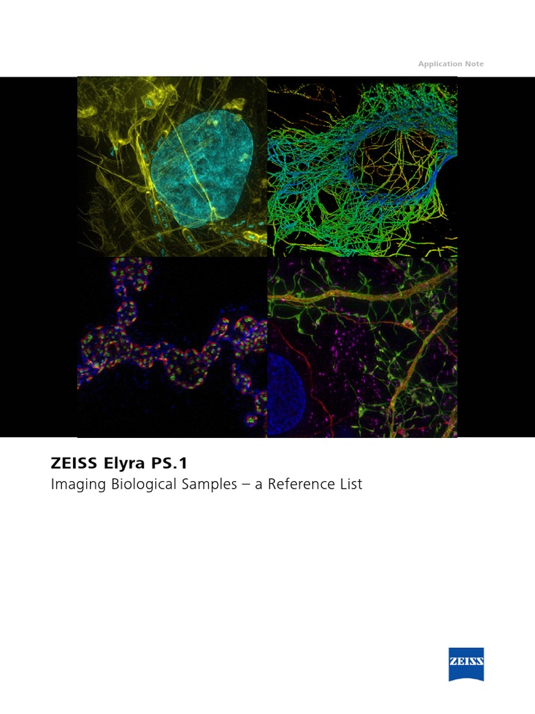 En WP Elyra Imaging Biological Samples Reference List | PDF | Science ...