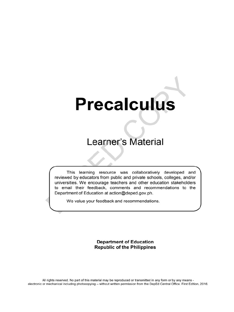 Precal Hcked | PDF