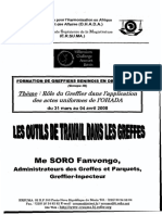 Role Greffier Application Actes Uniformes Ohada Outils Travail Greffes Soro Fan