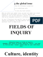 Fields of Inquiry Global Issues 1