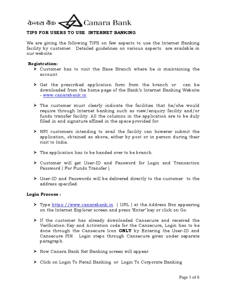 canara bank cansecure retail