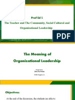 The Meaning of Organizational Leadership