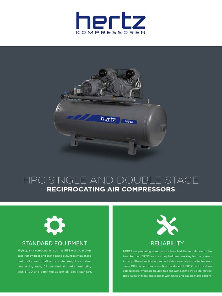 HPC Series Reciprocating Compressors | PDF | Piston | Belt (Mechanical)