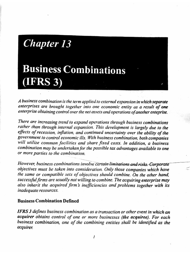 Copy of CHAPTER 13 (Business and Combination) | PDF