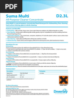 Suma Multi D2: All-Purpose Cleaner Guide | PDF | Detergent | Water