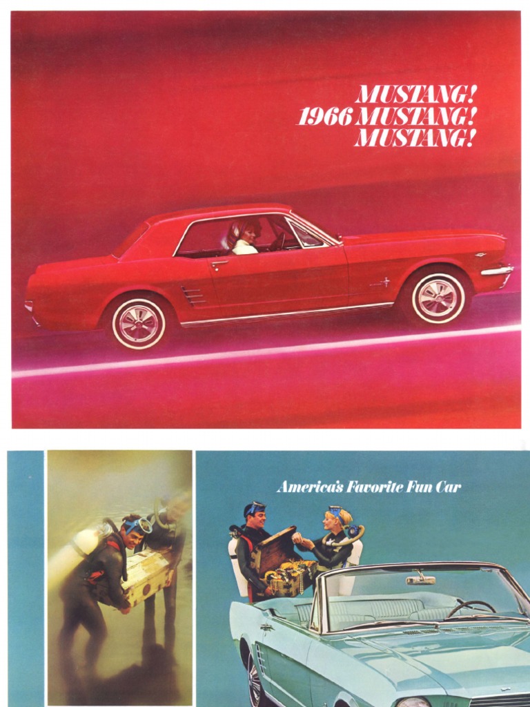 1966 MUSTANG OWNERS MANUAL PDF visual data 2