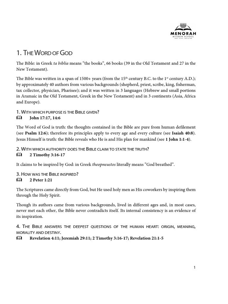 01 The Word of God PDF