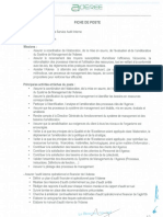 Fiche Poste Service Audit Interne