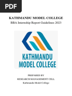 Final BBA Internship Report Guidlines KMC