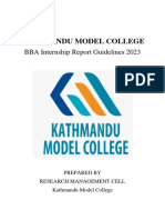 Final BBA Internship Report Guidlines KMC