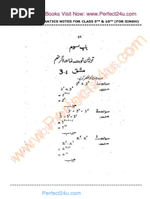 General Mathematics Notes For 10th 10