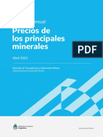 2023.04 Precios de Los Principales Minerales