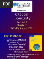 CP5603 Lecture 01 2011-07-26