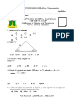 Examen de Entr - Trigonometría 3ro Sec