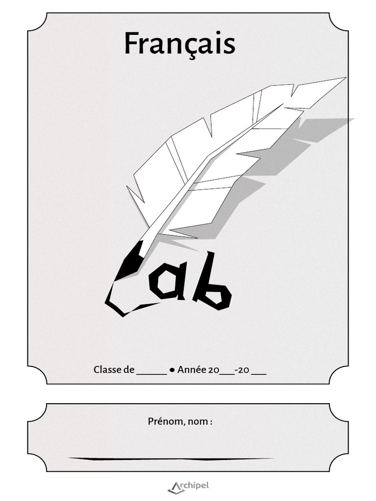 Page de Garde Francais 2 PDF