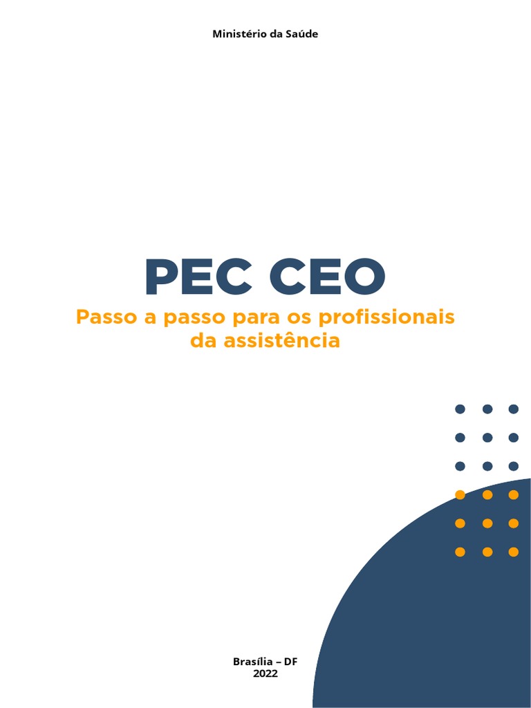 Guia do PEC CEO para Profissionais de Saúde | PDF | Carreira e ...