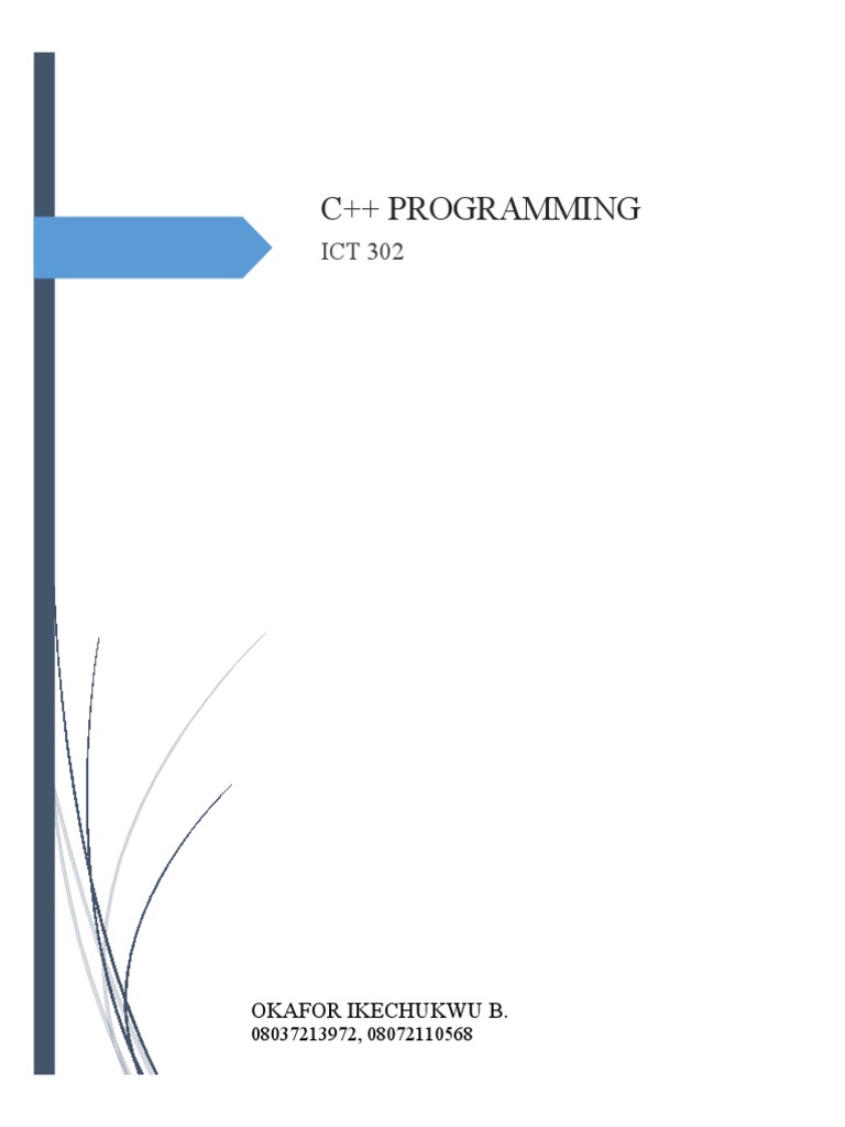 Lecture Note C++ PDF