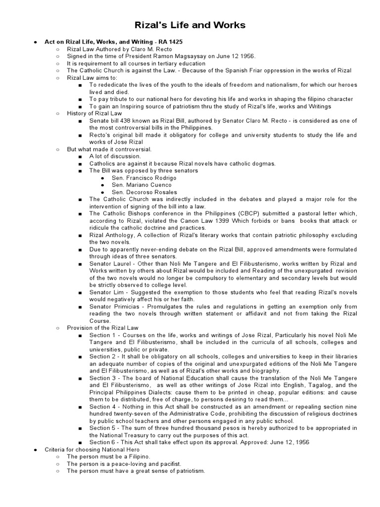 Understanding Rizal's Life and Legacy | PDF | Philippines
