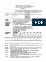 CM 422 Lecture Plan 2023