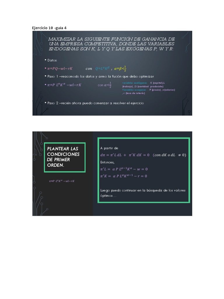 Matematica para Economistas - Ejercicios Resueltos 2 | Descargar gratis ...
