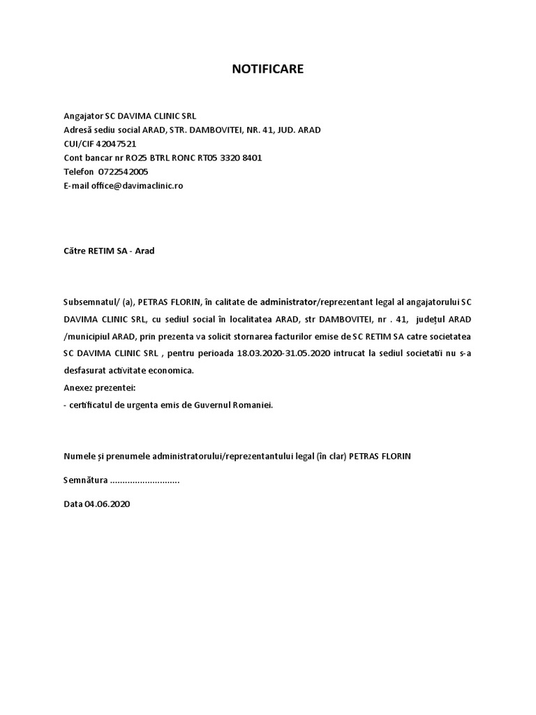 Cerere Retim | PDF