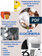 Documento A4 Clases de Cocina, Estilo Ilustrativo, Rosa Pastel y Blanco