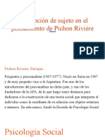 Concepción de Sujeto en El Pensamiento de Pichon Riviere