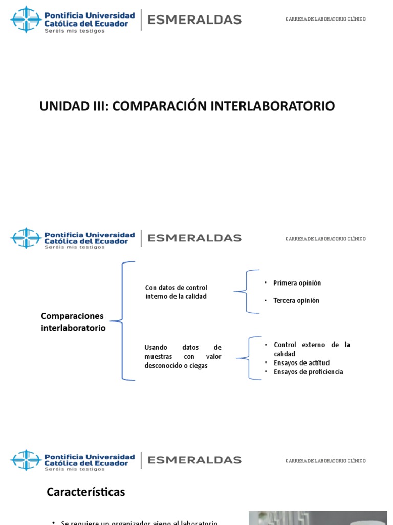 Unidad II. Comparación Interlaboratorio | PDF | Laboratorios | Science
