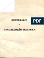 Repertorio Da Legislaçao Militar