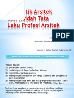 Kode Etik Arsitek dan Kaidah Tata Laku Profesi