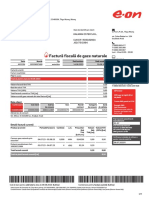 Factură Fiscală de Gaze Naturale