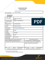 Application Form JET
