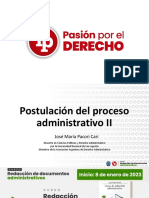 Postulación Del Proceso Administrativo II PDF Gratis