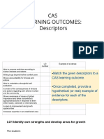 CAS Learning Outcomes