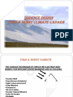 Residence Design Cold & Sunny Climate-Ladakh