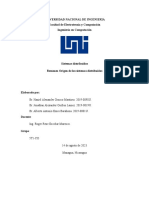 Origen y Conceptos Claves de Los Sistemas Distribuidos