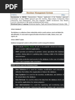 Database Unit1 Notes For Reference