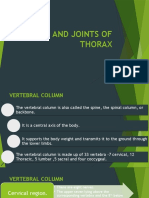 BONES AND JOINTS OF THORAX 