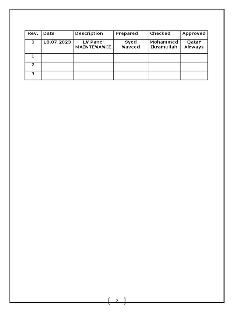 WMS MV PANEL Maintenance BIN MAHMOUD PLAZA PDF Personal
