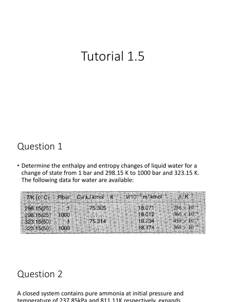 Tutorial 1.5 | PDF