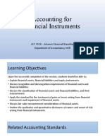 Accounting For Financial Instruments