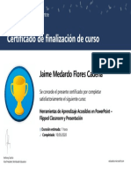 Certificado de Power Point Classrom