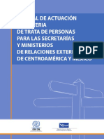 Manual de Actuación en Materia de Trata de Personas