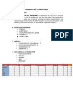 TRABAJO Toma de Desiciones